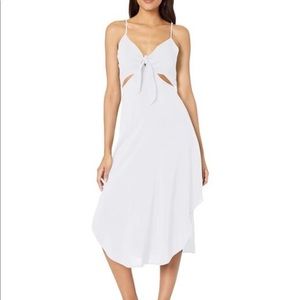 La Blanca White Cutout Front Tie Dress Swimsuit Cover Up NWT Medium